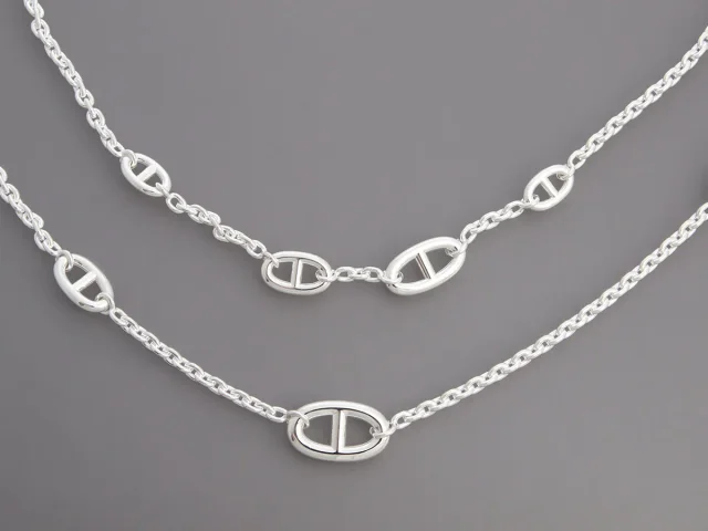 Hermès Sterling Silver Farandole Necklace 160 in Silver from Ann's Fabulous Finds, photo 3 of 6