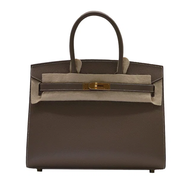 Hermès Birkin30 sellier Etoupe Epsom GHW W in Taupe Epsom leather from Luxury Promise