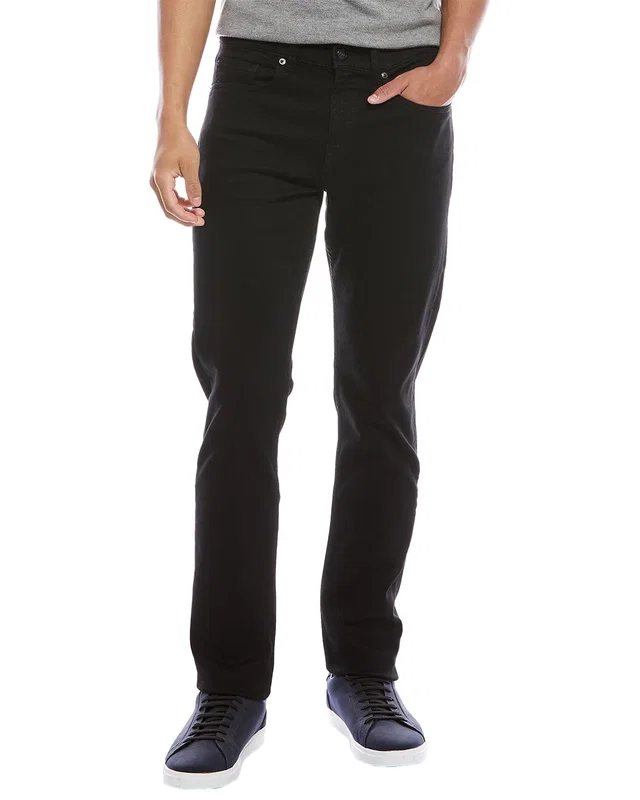 7 For All Mankind Squiggle Jeans Black Slim Ankle Jean, image 1 of 1 from Rue La La