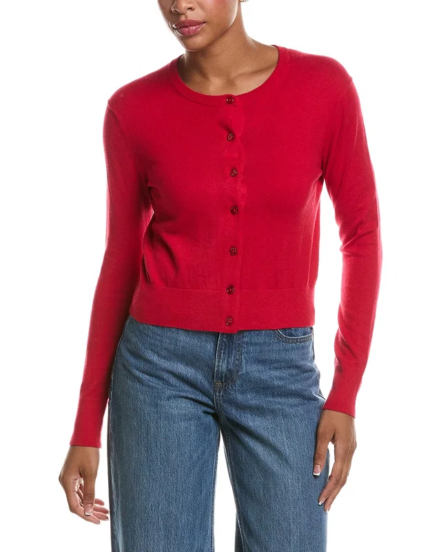 Velvet by Graham & Spencer Violette Lux Cashmere-Blend Cardigan, image 1 of 1 from Rue La La