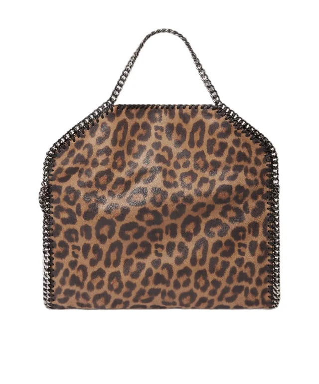 Stella McCartney Falabella Leopard Fold-Over Tote Bag, photo 3 of 5 from SENSER