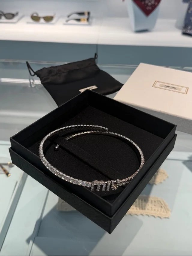 Miu Miu Silver Necklace in silver|gray from Poshmark