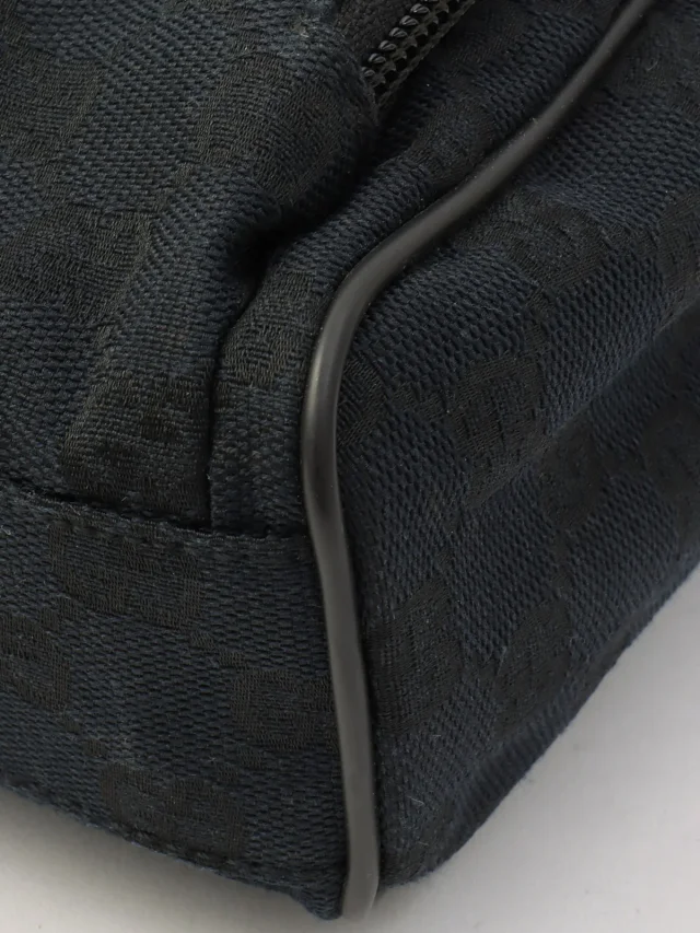 Gucci GG Canvas Backpack Black in Black Canvas from VINTAGE QOO TOKYO, photo 9 of 13