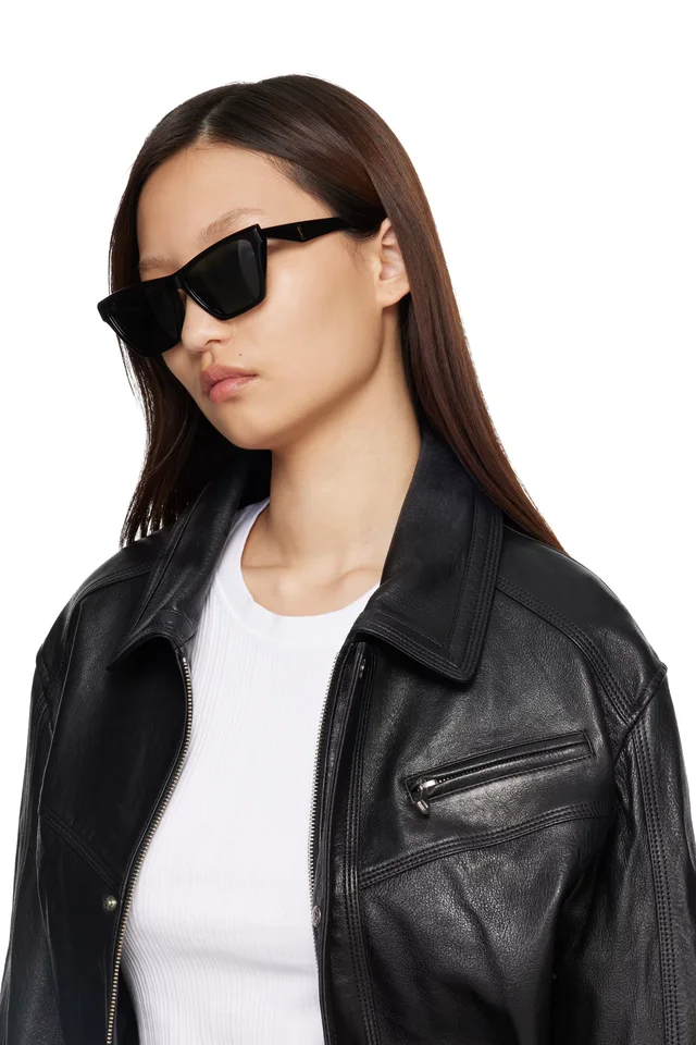 Saint Laurent Black SL M103 Sunglasses, photo 4 of 4 from SSENSE