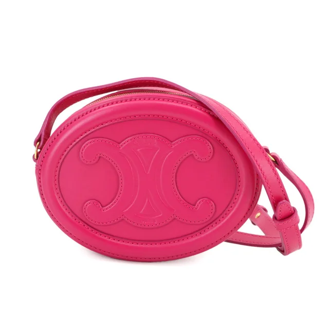 Celine Oval Purse Cuir Triomphe Shoulder Bag in pink Leather from Poshmark, photo 1 of 1