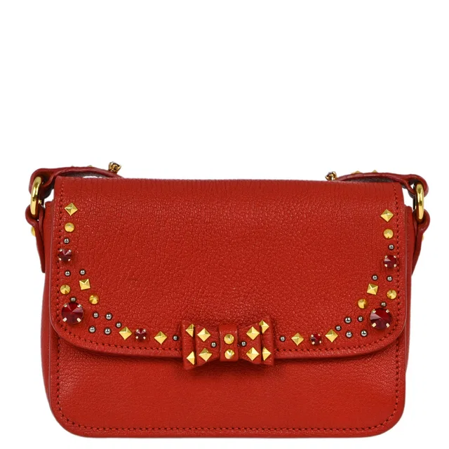 Miu Miu Red Goatskin Shoulder Bag in Red Goatskin from AMORE Vintage Tokyo