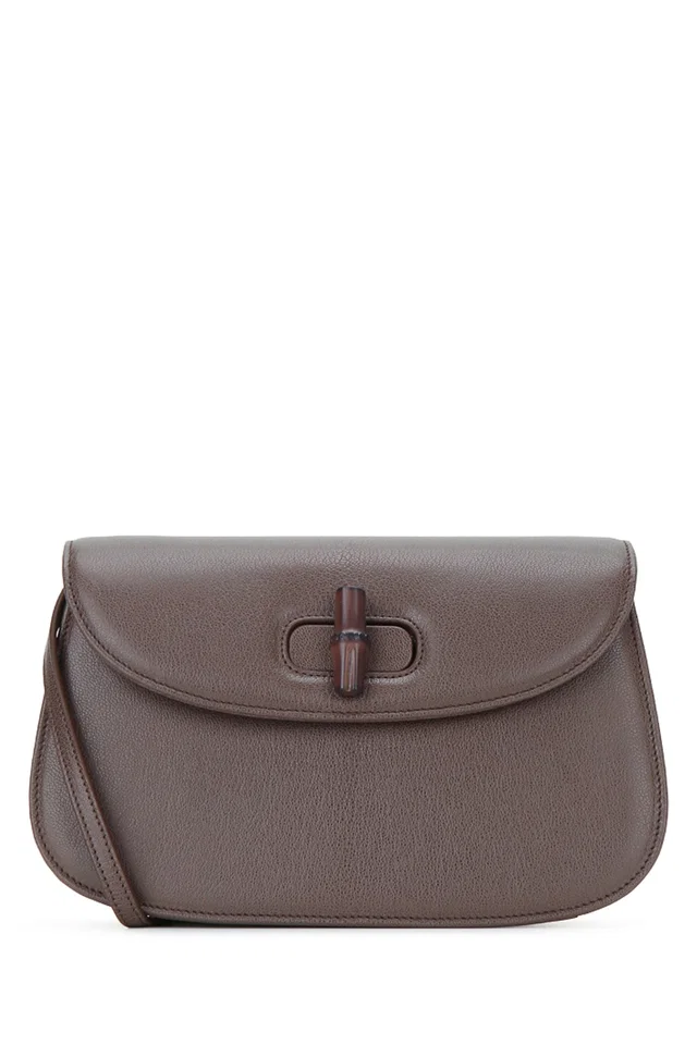 Gucci Bamboo Shoulder Bag — Brown Leather in Brown Leather from HEWI
