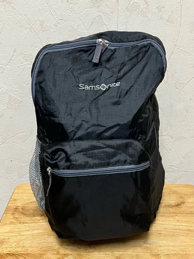 Samsonite Packable Foldaway Backpack in black from Poshmark