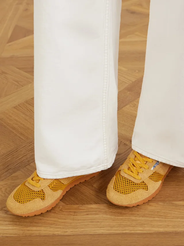 AUTRY Windspin knit and suede sneakers in Beige, photo 2 of 2 from NET-A-PORTER (Canada)
