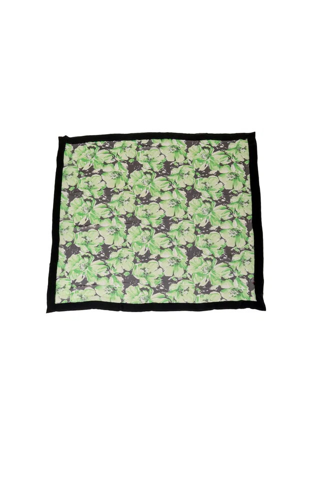 Valentino Garavani Graphic Floral Scarf in Silk from Recess LA