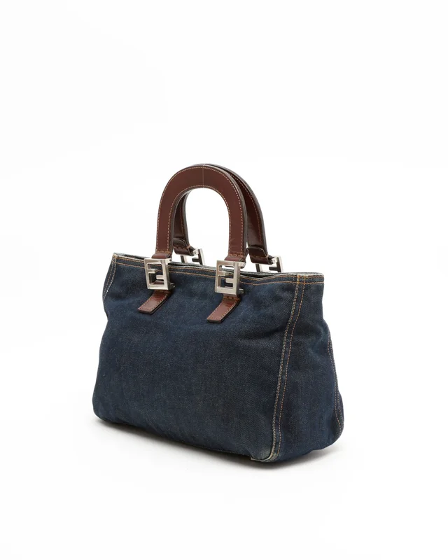 Fendi Tote Bag in Denim from A Retro Tale, photo 2 of 8
