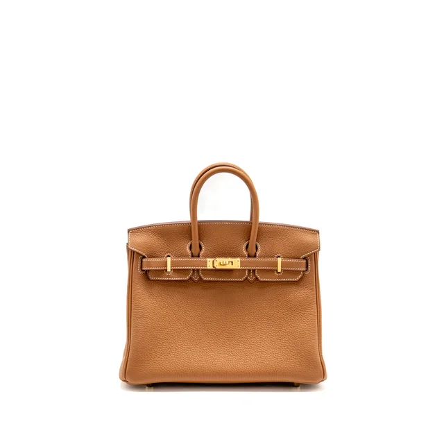 Hermès Birkin 25 Togo gold GHW Stamp W in Gold Togo leather from EMIER