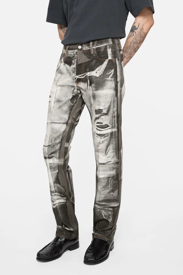 Acne Studios Trompe-L'ceIl Distressed Jeans, photo 4 of 6 from SENSER