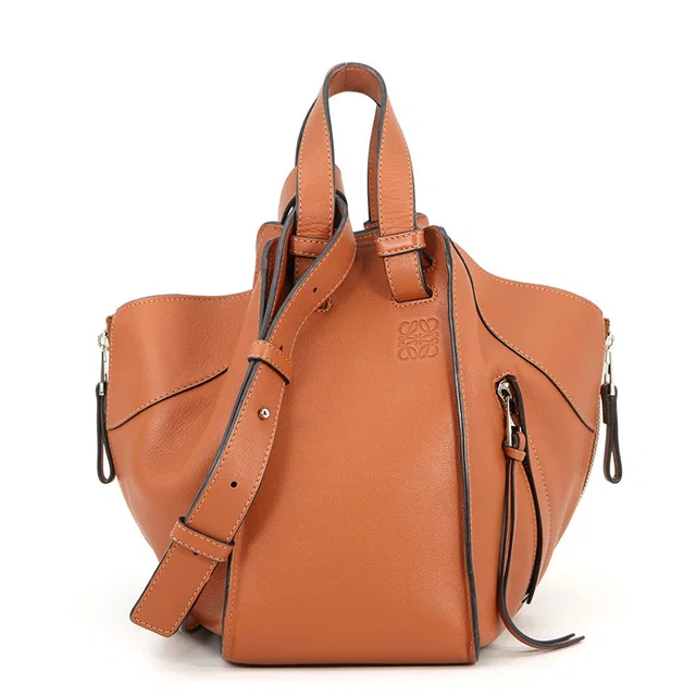 Loewe Hammock 2-Way Bag Tan387.30.N60 Calf Leather Size Small in Calfskin from GALLERY RARE