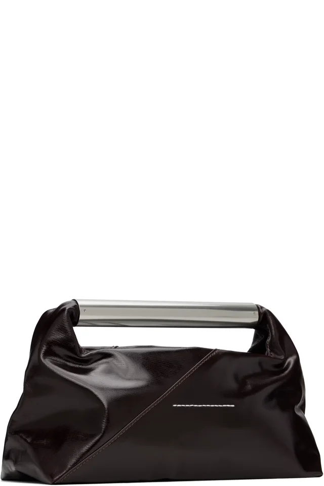 MM6 Maison Margiela Brown Triangle Jewel Handle Bag, photo 3 of 4 from SSENSE