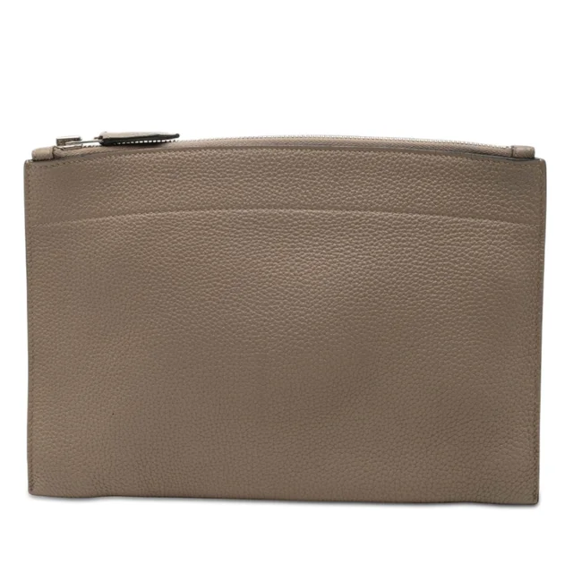 Brown Hermès Togo Bazar Pouch PM Clutch Bag in Brown Togo leather from Designer Revival