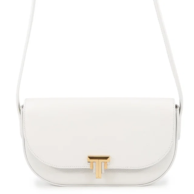 Tiffany & Co. T-Deco Shoulder Bag White Leather in White Leather from GALLERY RARE