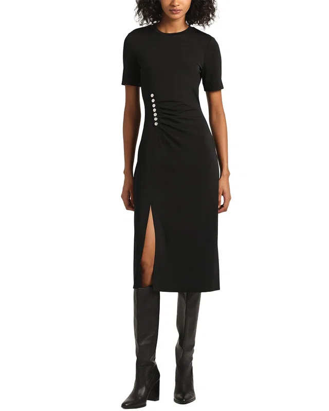 Derek Lam 10 Crosby Lucille Pleated Stud Dress, image 1 of 1 from Rue La La