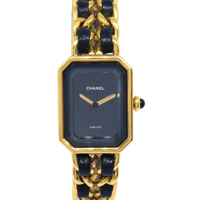 Chanel Premiere Watch Gold #L in Gold Leather from AMORE Vintage Tokyo