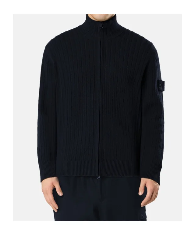 Stone Island Loose-fit zip-up stand collar jumper, photo 3 of 6 from SENSER