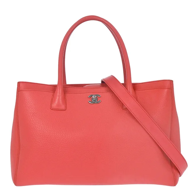 Chanel 2014 Pink Deerskin Executive Cerf 2way Shoulder Tote Bag in Pink from AMORE Vintage Tokyo