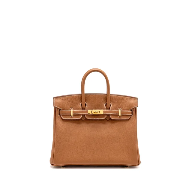 Hermès Birkin 25 Togo Gold GHW Stamp G in Gold Togo leather from EMIER