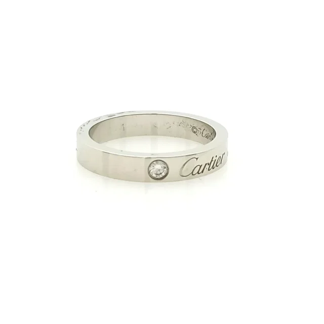 Cartier 1P Diamond Logo Ring from GUGUS