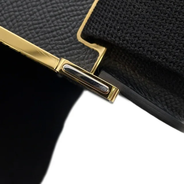 Hermès Geta Slim Black Epsom in Black Epsom leather from GALLERY RARE, photo 9 of 15