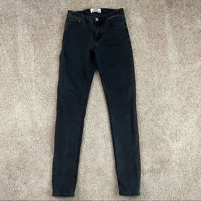 Acne Studios Skin 5 Used Black Low Rise Skinny Leg Stretch Denim Jeans 25 in black Denim from Poshmark