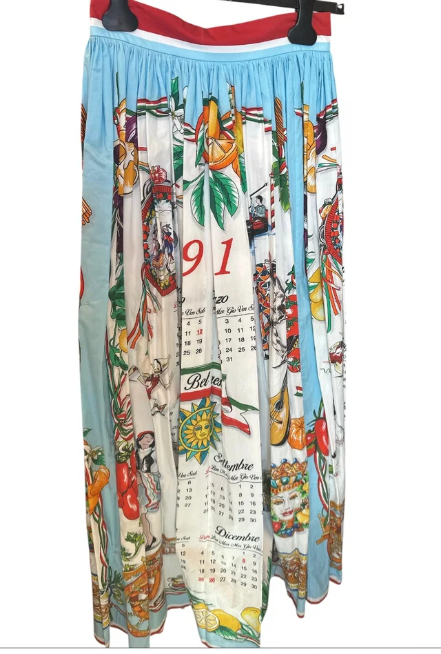 Dolce & Gabbana Multicolour Food Memories Skirt from Luxury Promise