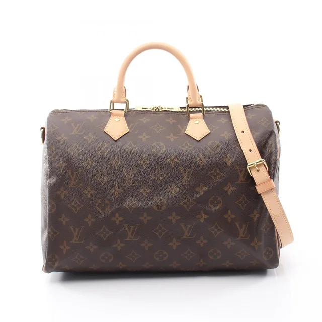 Louis Vuitton Handbag Speedy Bandouliere 35 Monogram 2-Way Canvas Leather in Canvas from The Reluxe