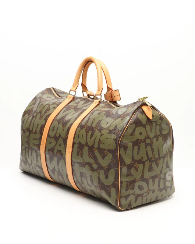 Louis Vuitton Keepall 50 Graffiti Weekend Bag in Coated canvas from A Retro Tale, photo 3 of 9