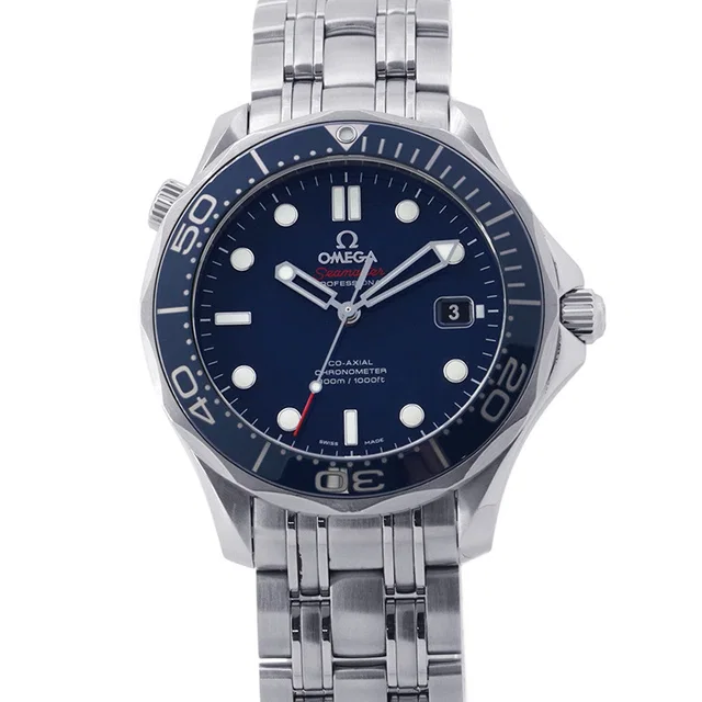 Omega Seamaster Co-Axial W41mm Stainless Steel Blue Dial212.30.41.20.03.001 in Blue from GALLERY RARE