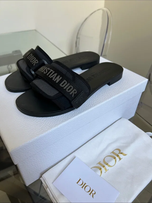 Dior Diorevolution Sandal Sz 36 in black|gray from Poshmark