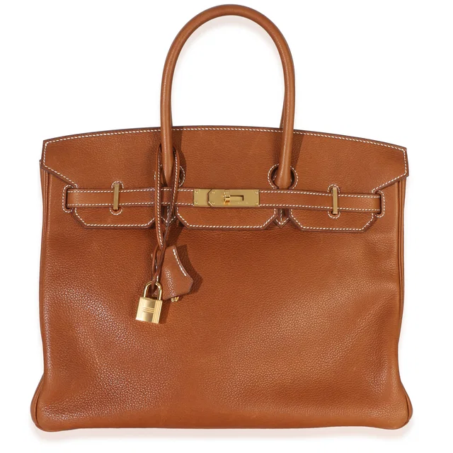 Hermès Fauve Barenia Birkin 35 GHW in Silk from myGemma