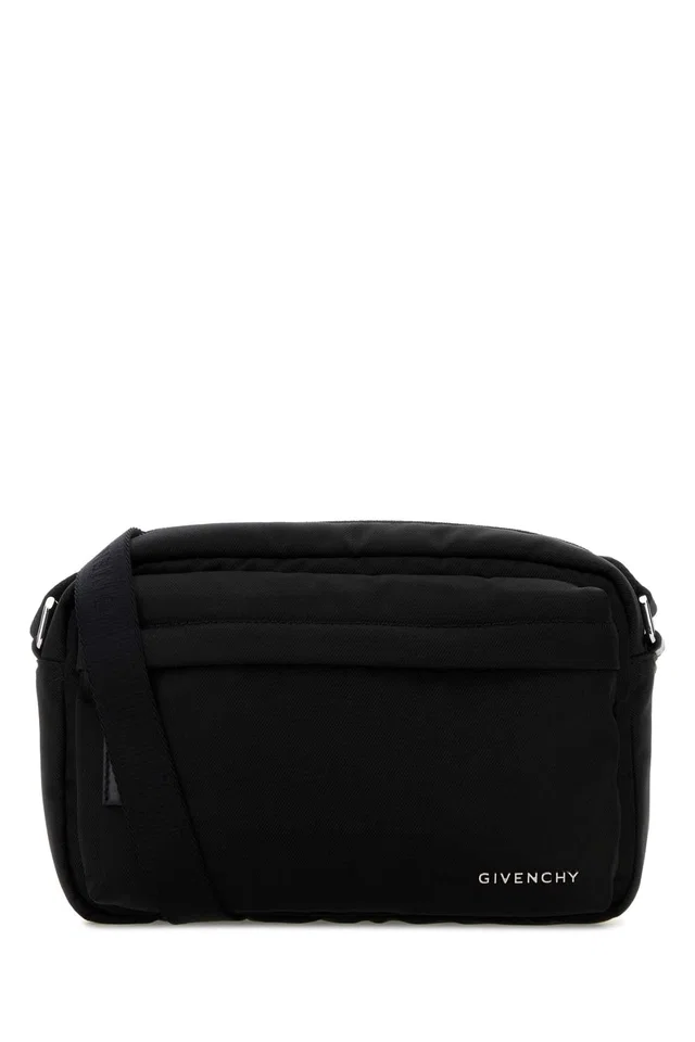 Givenchy Quilted Nylon Shoulder Bag — Black in Black Nylon from HEWI