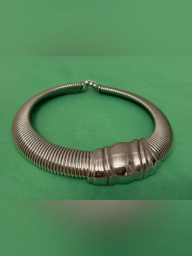 Statement Vintage Givenchy Chunky Silvertone Modrlernist Necklace Rare! in gray|silver from Poshmark