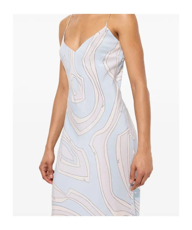 Emilio Pucci Labirinto-print crêpe de chine dress, photo 5 of 5 from SENSER