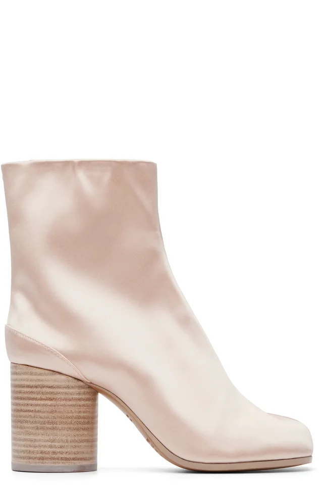 Pink Tabi Ankle Boots