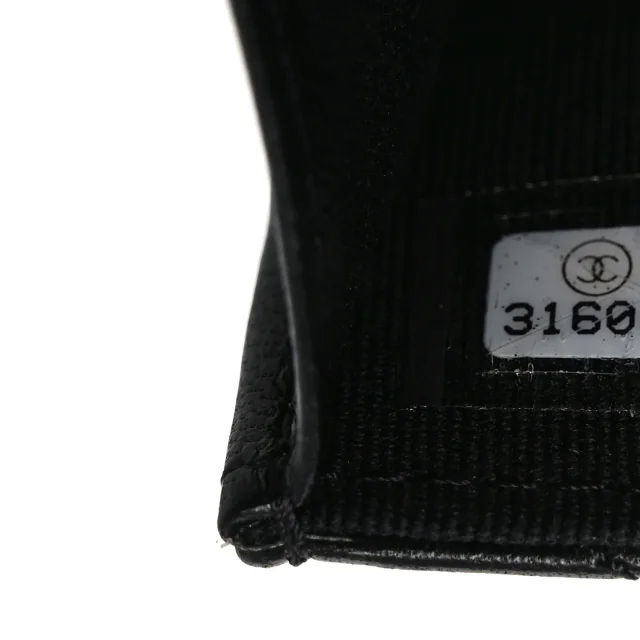 Chanel Quilted CC Hook Card Holder Black in Black Lambskin from FASHIONPHILE, photo 7 of 11