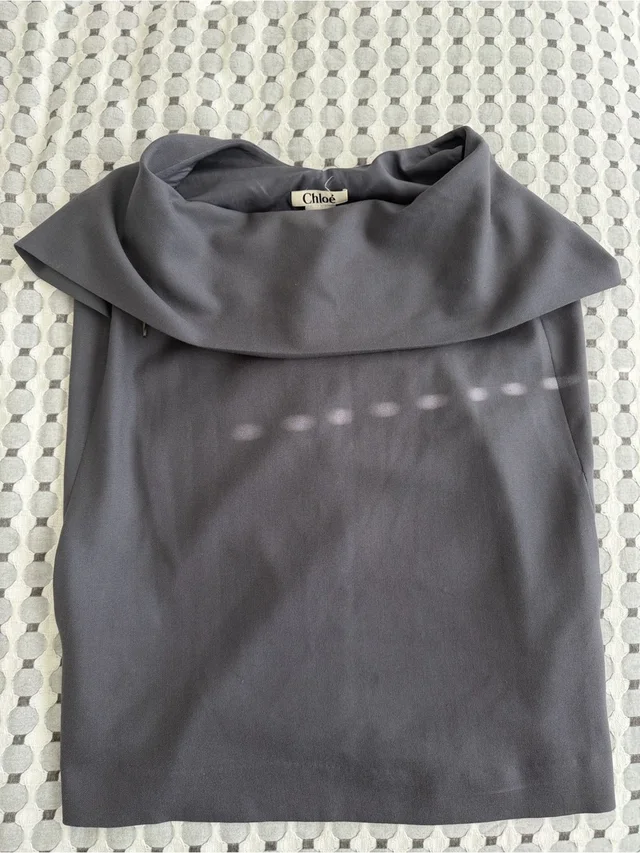 Chloé Chlo Slate Gray Off-Shoulder Draped Camisole in gray from Poshmark