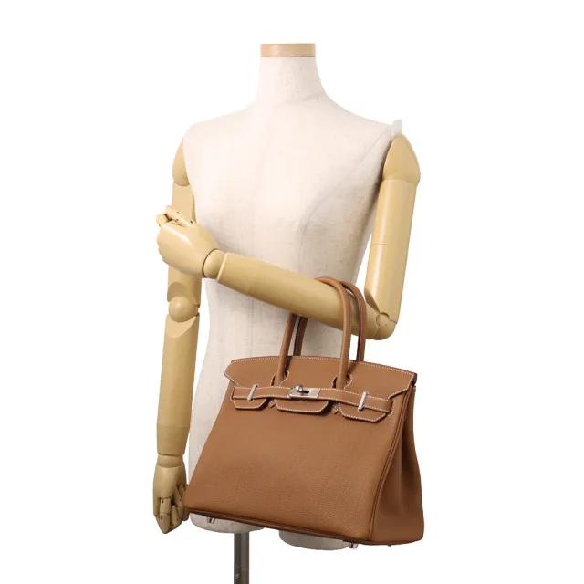 Hermès Birkin Gold Togo Leather Size 30 in Gold Togo leather from GALLERY RARE, photo 6 of 16