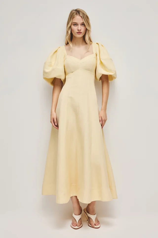 AJE Sunlee Midi Dress in Yellow from Aje, photo 1 of 1