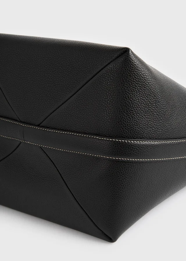 Toteme medium belted grained-leather tote bag, photo 3 of 7 from SENSER