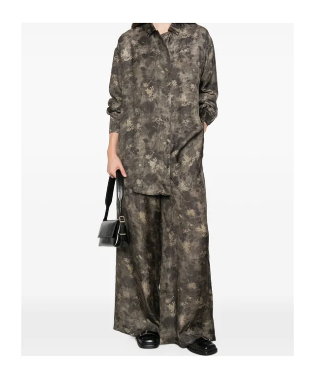 Uma Wang Pansy Printed Trousers, photo 4 of 8 from SENSER