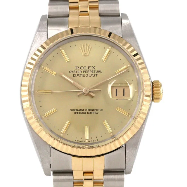 Rolex Datejust Stainless Steel Yellow Gold Automatic in Yellow from The Reluxe