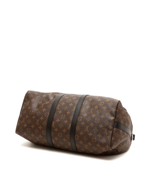 Louis Vuitton Monogram Macassar Keepall Bandoulière 45 Weekend Bag in Canvas from A Retro Tale, photo 5 of 8