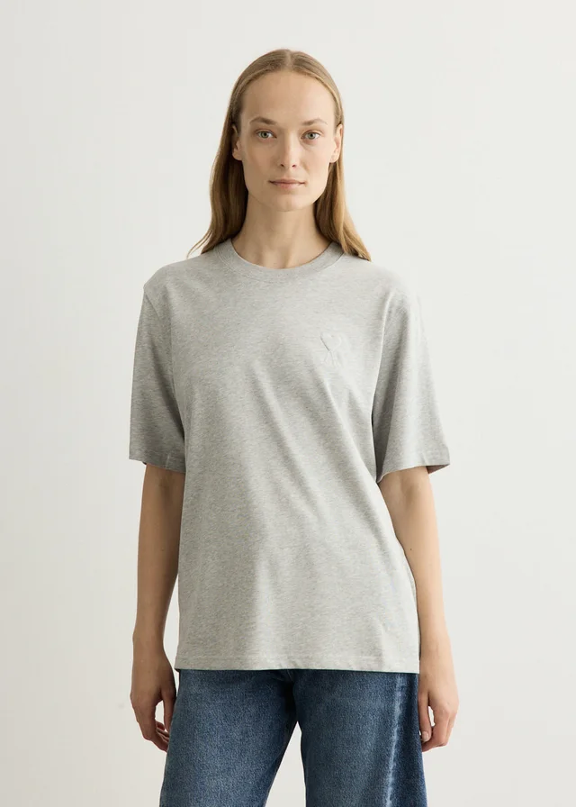 AMI PARIS Big ADC Embossed T-Shirt in Grey from Incu, photo 1 of 1