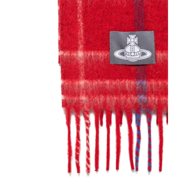 Vivienne Westwood Orb-patch check scarf, image 1 of 1 from SENSER