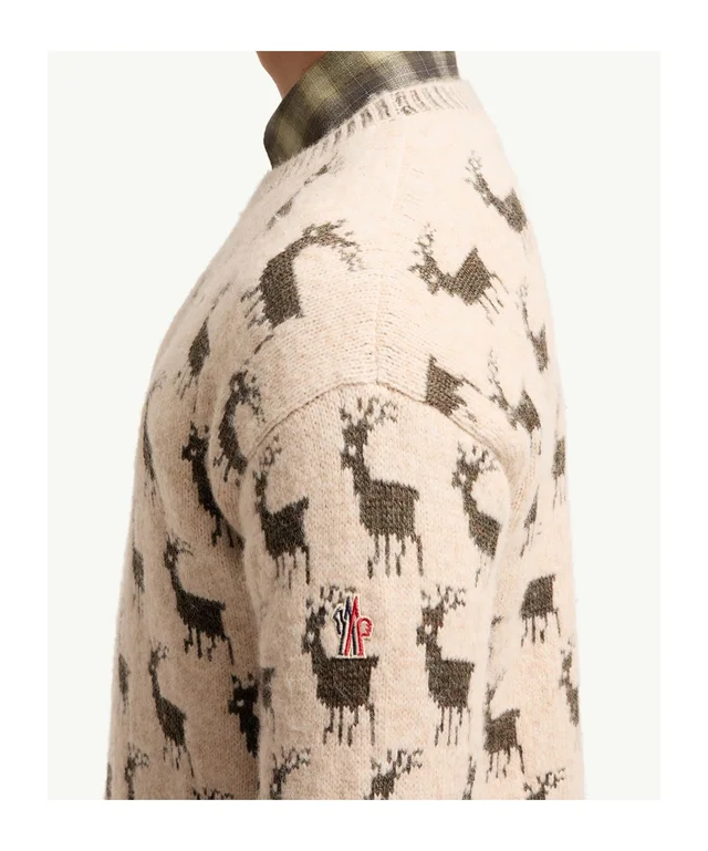 Moncler Grenoble Fair Isle Crew Neck Knitted Sweater, photo 5 of 6 from SENSER